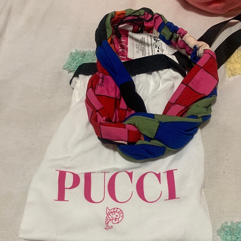 Emilio Pucci Colorful Geometric Headband